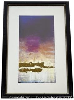 Framed Under Glass Digitalized Print 13.5 x 21"