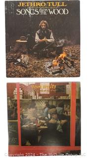 Two (2) Vinyl LP Record Albums: Jethro Tull; Tom Waits