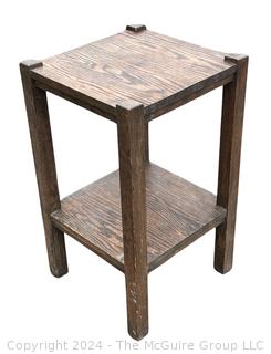 Mission Oak Arts and Crafts Square End Table