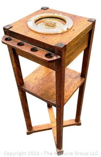 Arts & Crafts Mission Oak Smoking Stand Ashtray