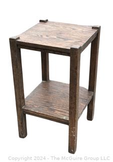 Mission Oak Arts and Crafts Square End Table