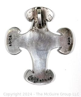 Cony Taxco Modernist Sterling Silver Cross Pendant, 1964