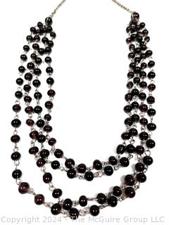 Four (4) Strand Amethyst Bead Necklace