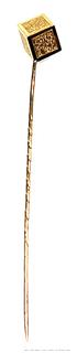 14kt Gold Stick Pin. 1.8 grams