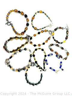 Ten (10) Beaded Bracelets