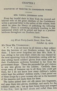 The Women of The Confederacy by Rev. J. L. Underwood 1906