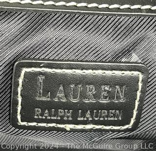 Ralph Lauren Jacquard Monogram Rolling Duffle Suitcase