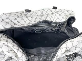 Ralph Lauren Jacquard Monogram Rolling Duffle Suitcase