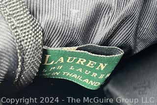 Ralph Lauren Jacquard Monogram Rolling Duffle Suitcase