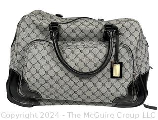 Ralph Lauren Jacquard Monogram Rolling Duffle Suitcase