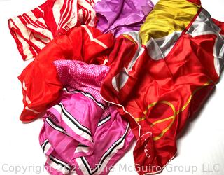 Scarves in Red and Pink