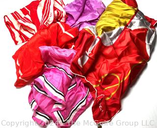 Scarves in Red and Pink