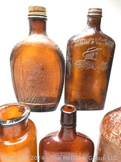 Collection of Brown Glass Bottles