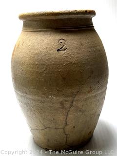 American 19th Century 2 Gal Stoneware Salt Glaze Crock 