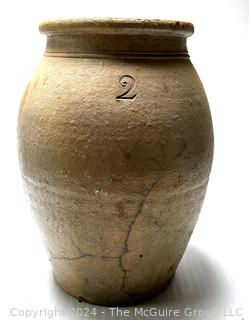 American 19th Century 2 Gal Stoneware Salt Glaze Crock 