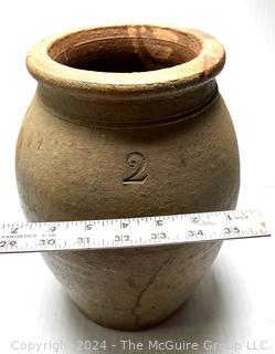 American 19th Century 2 Gal Stoneware Salt Glaze Crock 