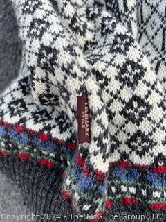 Skjaeveland of Norway Traditional Nordic Wool Pull Over Sweater Size 42