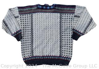 Skjaeveland of Norway Traditional Nordic Wool Pull Over Sweater Size 42