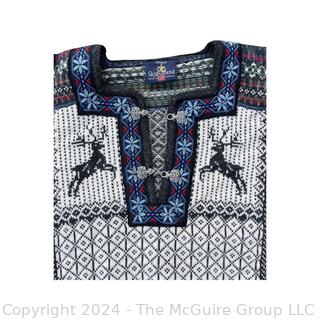 Skjaeveland of Norway Traditional Nordic Wool Pull Over Sweater Size 42