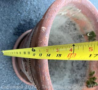 Two (2) Heavy Terra Cotta Planters