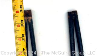 Four (4) Mid Century Hairpin Wrought Iron Table Legs