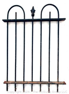 Wrought Iron Fence Piece Panel