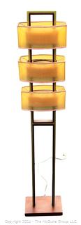 Mid Century Style Three Tier Floor Lamp