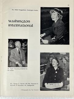 The Washington Spectator, Nov. 1952 and the speech notes given by Ms Betty Beal at a meeting of New England Newspaper Editors in 1957.