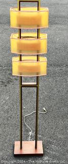 Mid Century Style Three Tier Floor Lamp