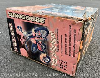  Mongoose Moto Goose 14" Tricycle.New In Box, Yellow