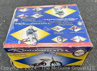 Roadmaster Duo Deck 12" Tricycle, New in Box (NIB)