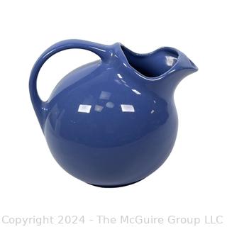 Blue Pottery Ball Pitcher