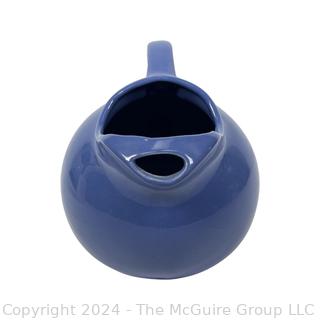 Blue Pottery Ball Pitcher