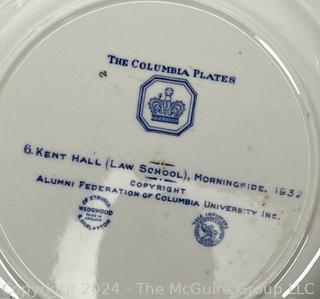 Four (4) Transferware Plates including Westminster Abbey