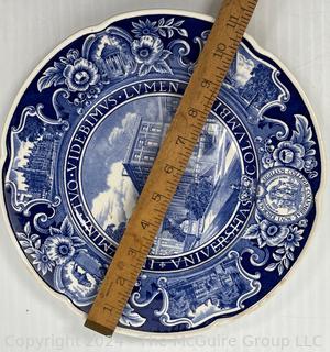 Four (4) Transferware Plates including Westminster Abbey