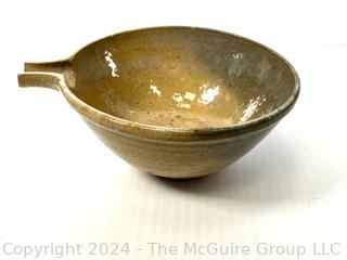 Two (2) Hand Thrown Stoneware Pottery Bowls 