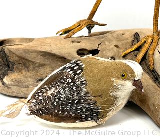 Three (3) Hand Carved Painted Birds Figures