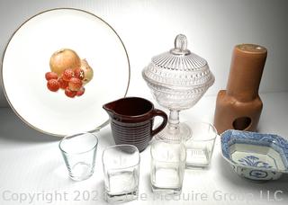 Group of Serving and Decorative Items