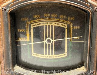 Three (3) Vintage Electric Clocks and Police & Amateur Band Tube Radio