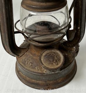 Two (2) Antique Kerosene Lanterns; 1 German