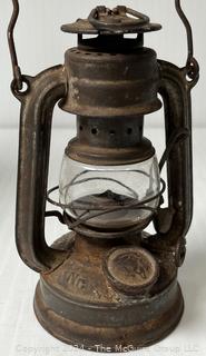 Two (2) Antique Kerosene Lanterns; 1 German