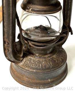 Two (2) Antique Kerosene Lanterns; 1 German