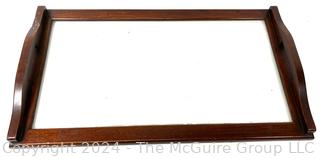 Two Mahogany Serving Trays