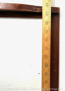 Two Mahogany Serving Trays