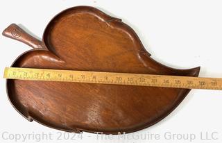 Two Mahogany Serving Trays