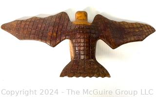 Carved Folk Art Eagle Bird (Note: Damage to tail and feet)