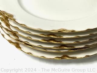 (6) Haviland Salad Plates and (5) Soup Bowls