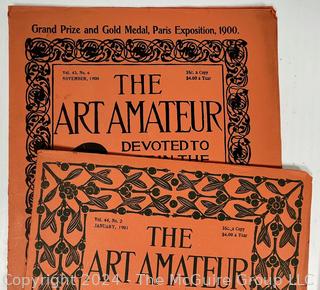 5 Volumes of "The Art Amateur" circa 1900