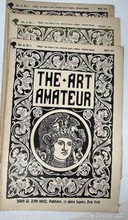 Four (4) Volumes of The Art Amateur circa 1900