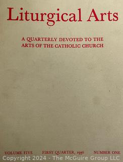 Six (6) Volumes of "Liturgical Arts: A Quarterly Devoted to the Arts of the Catholic Church 